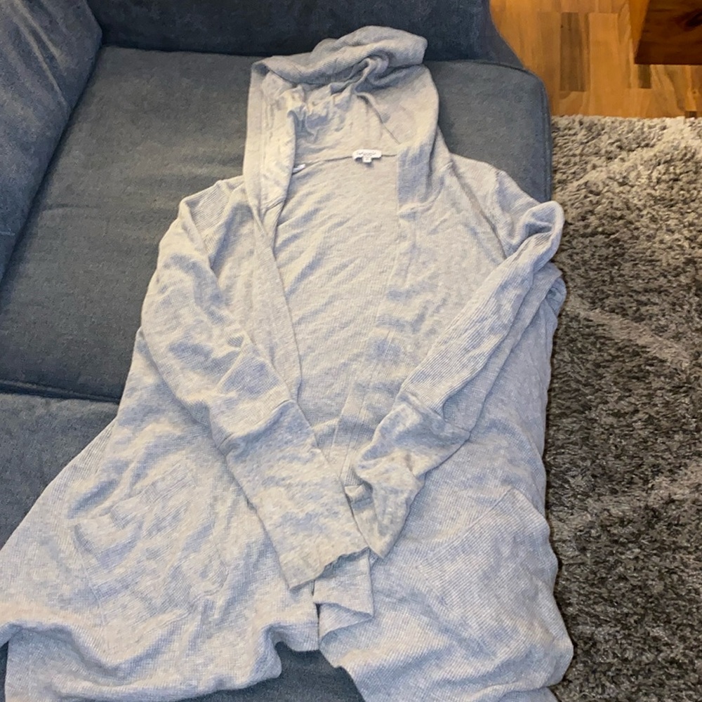 Splendid Grey Thermal Cardigan - Picture 2 of 3